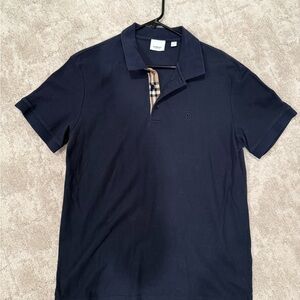 Burberry Dark Blue Polo Shirt